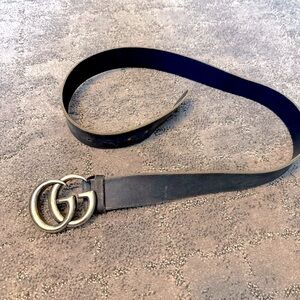 Gucci authentic GG interlocking dark blue belt‎